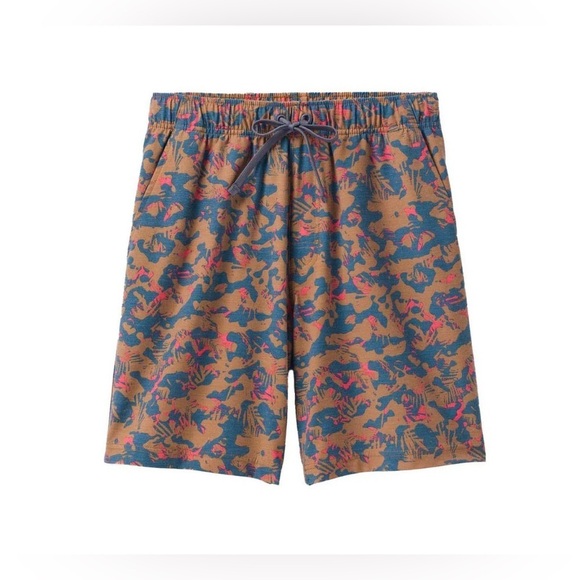 PrAna Men's XL Pull On Metric E-Waist Board 8" Stretch Shorts Fresca Camo NWT - Picture 9 of 10